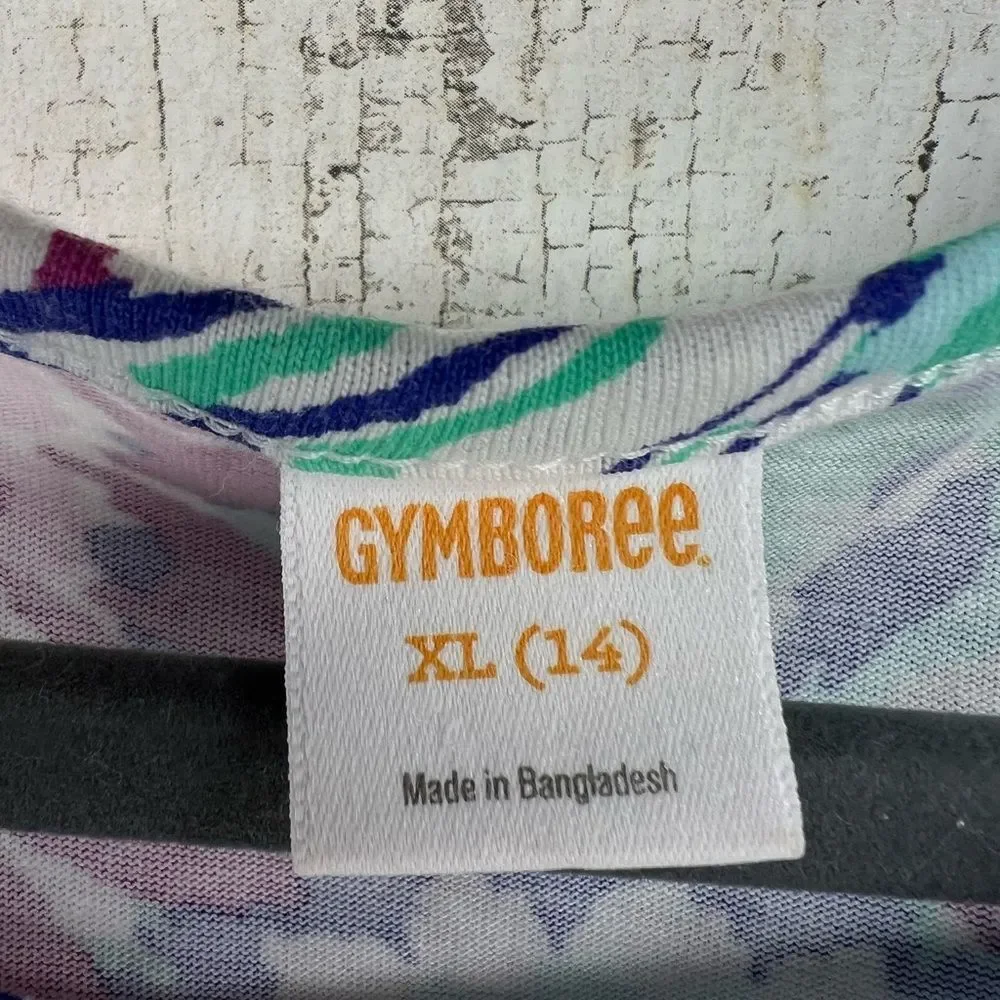 Gymboree Colorful Medallion Sleeveless Handkerchief Hem Dress Girls 14